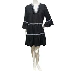 green emerald velvet dress Tommy Bahama Illusion Frond Balloon Sleeve Short Dress White – Dan's  Southern Prep main image 0